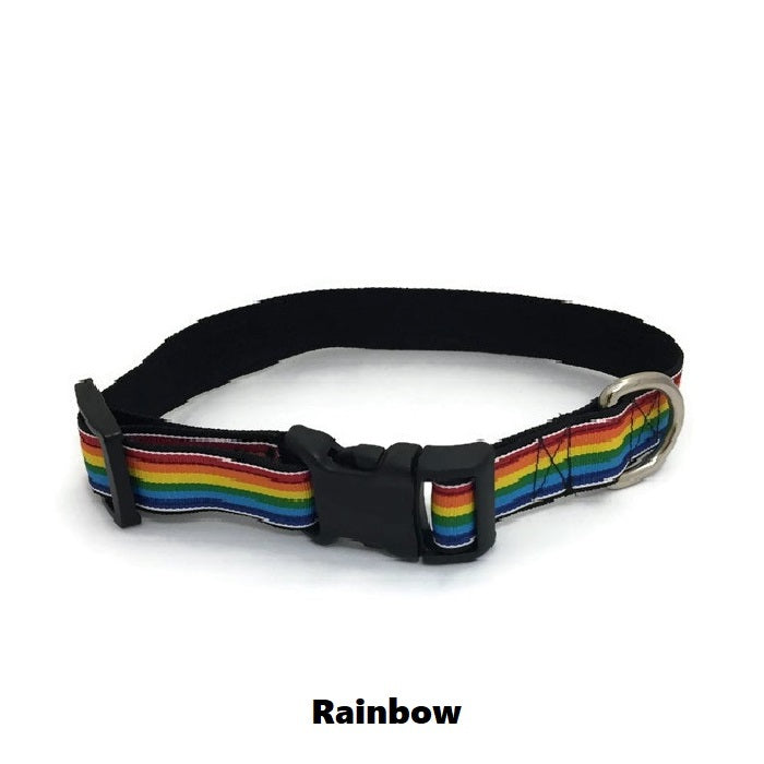 Halzband Dog Collar with Rainbow Theme