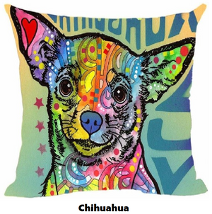 Pillow Cover with Chihuahua Theme