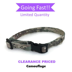 Halzband Polyester Dog Collar with Camouflage Theme