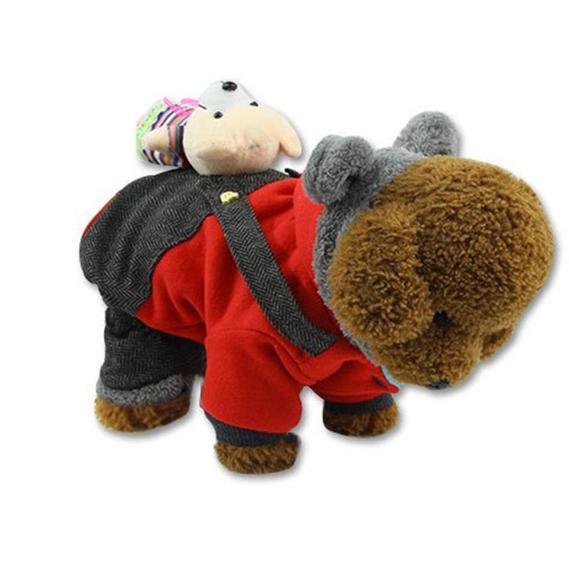 Dog Outfit includes Decorative Bear Backpack