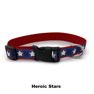 Halzband Dog Collar with Heroic Stars Theme