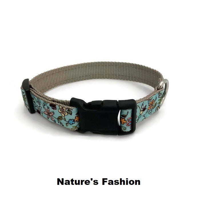 Halzband Dog Collar with Nature's Fashion Theme