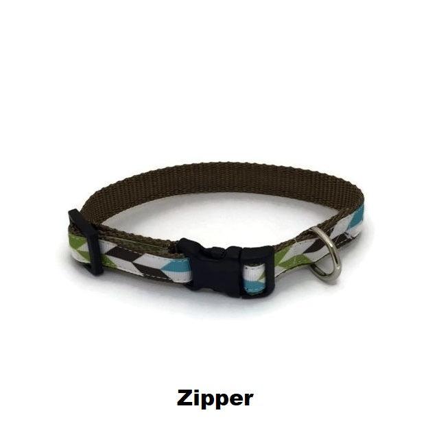 Halzband Dog Collar with Zipper Theme