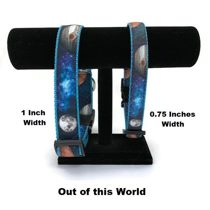 Halzband Dog Collar with Out of This World Theme