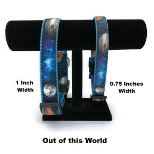 Halzband Dog Collar with Out of This World Theme
