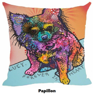 Pillow Cover with Papillon Theme
