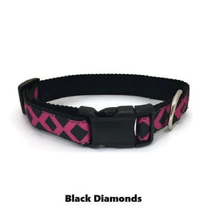 Halzband Dog Collar with Black Diamonds Theme